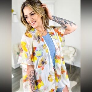 NEW Floral Kimono Cardigan One Size - oversized fit